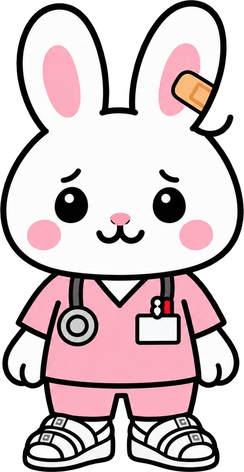 Nurse Rabbit, standing