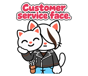 Customer service face.