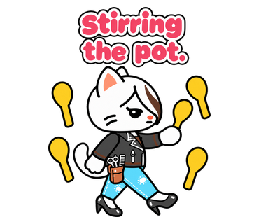 Stirring the pot.