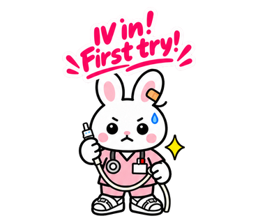 IV in! First try!